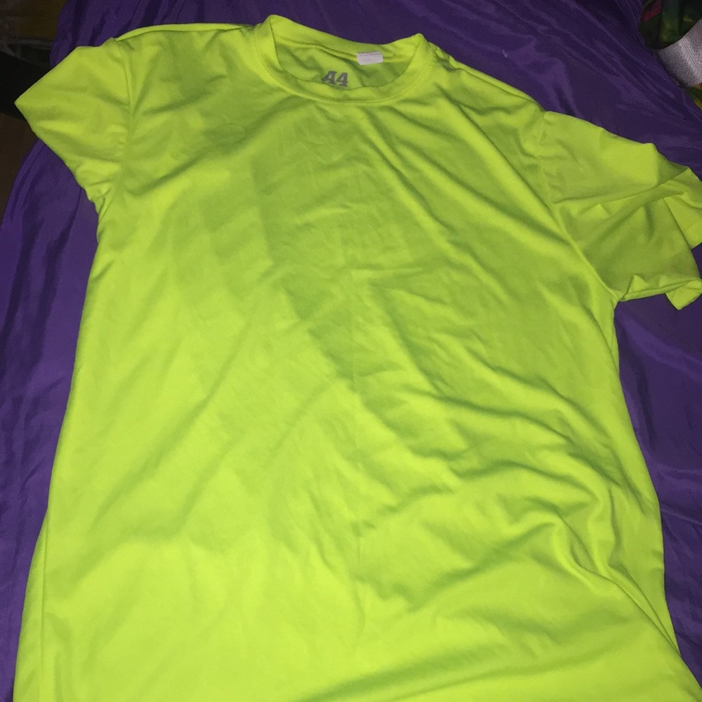 Neon yellow sport shirt